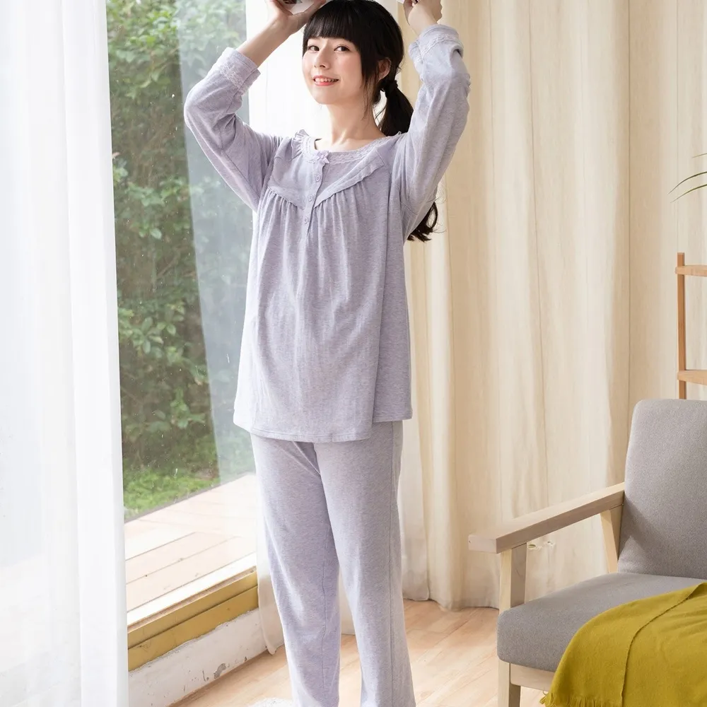 華歌爾睡衣-睡眠研究系列 M-LL快熱紗印花半開襟褲裝(奶油米)-LWB58633FJ 歷史價格詳細信息