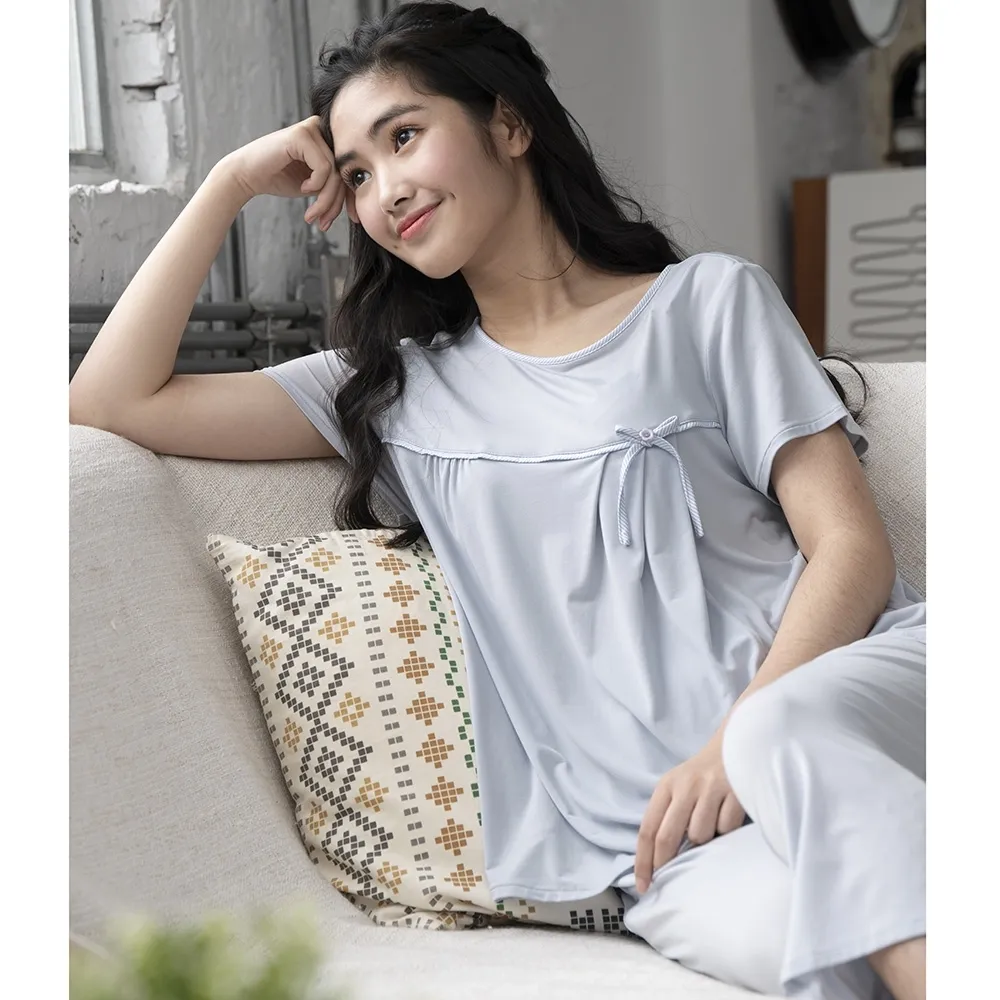 【華歌爾睡衣】環保海藻纖維 M-L短袖睡衣褲(粉) 居家休閒-LWB55001PI 歷史價格詳細信息