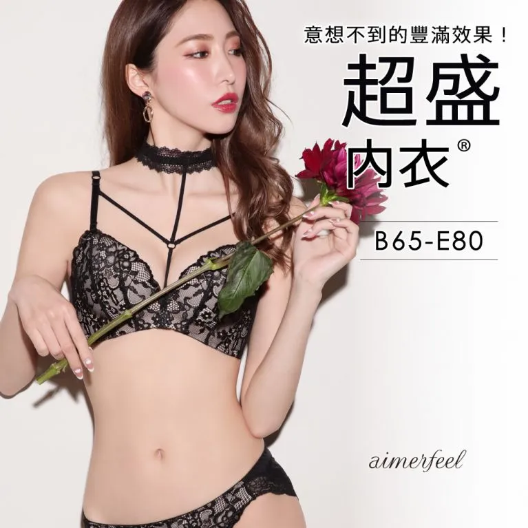 aimerfeel-蕾絲項圈無痕三角內褲-黑色-178521-BL 歷史價格詳細信息