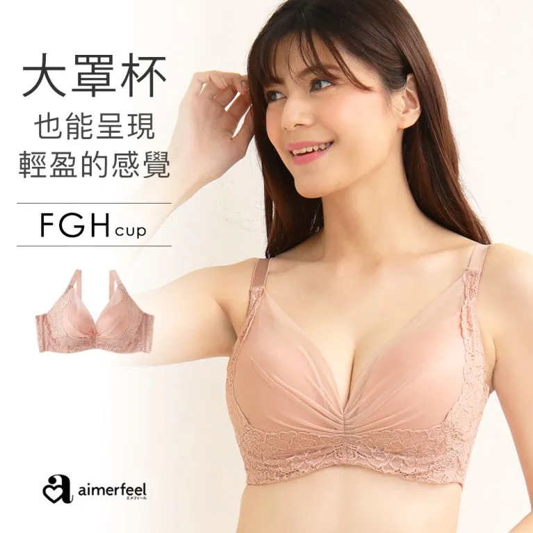 aimerfeel-[單品內衣]蕾絲拉提高脇邊內衣-紅色-671313p-RE 歷史價格詳細信息