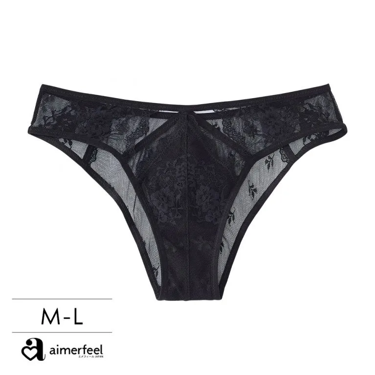 aimerfeel-拉提交叉蕾絲三角內褲-黑色-1650421-BL 歷史價格詳細信息