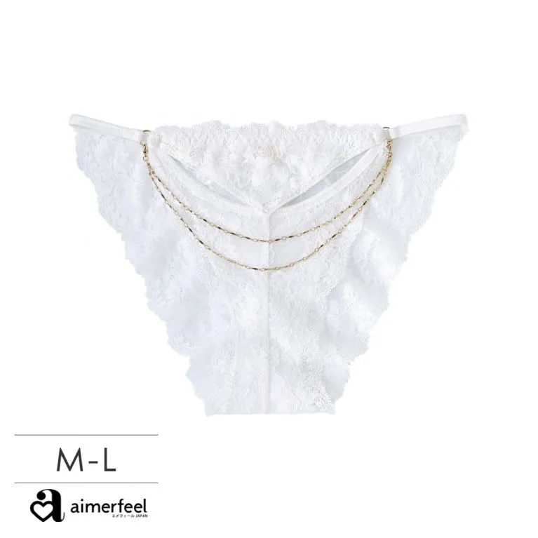 aimerfeel-愛心薄紗編織風半包臀內褲-米白色-1903222-OW 歷史價格詳細信息