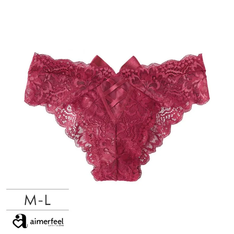 aimerfeel-編織&花邊三角褲-米白色-1601221-OW 歷史價格詳細信息