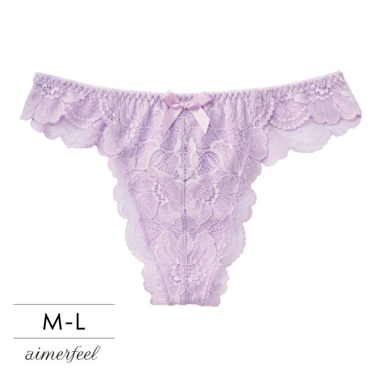 aimerfeel-全蕾絲包覆前扣式內衣套裝內褲-黑色-1500121-BL 歷史價格詳細信息