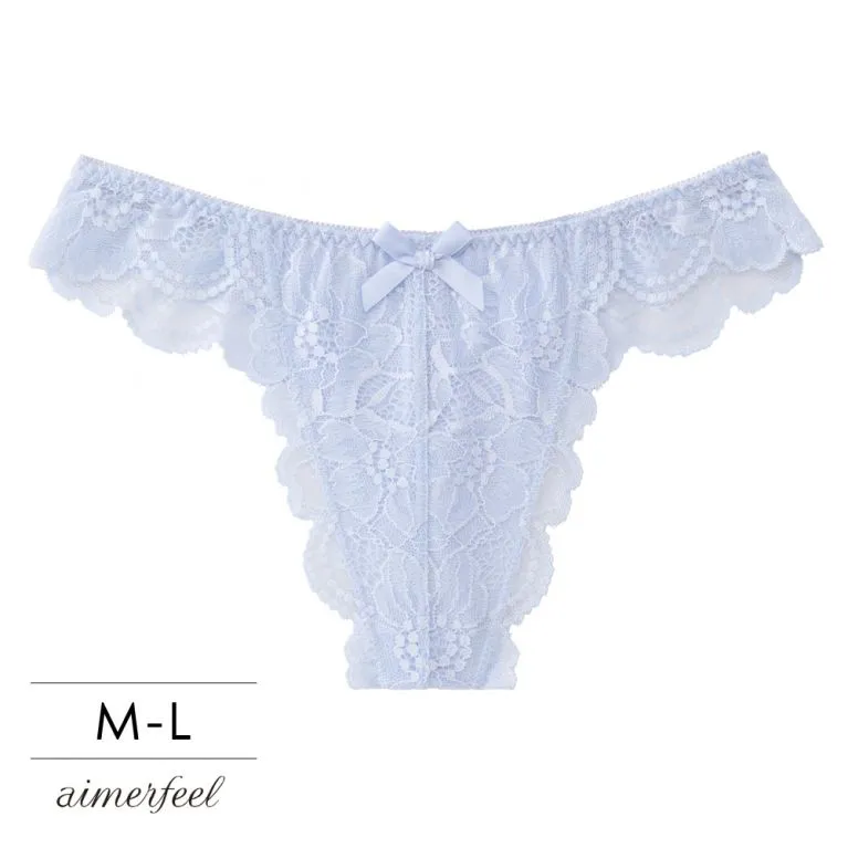 aimerfeel-全蕾絲包覆前扣式內衣套裝內褲-黑色-1500121-BL 歷史價格詳細信息