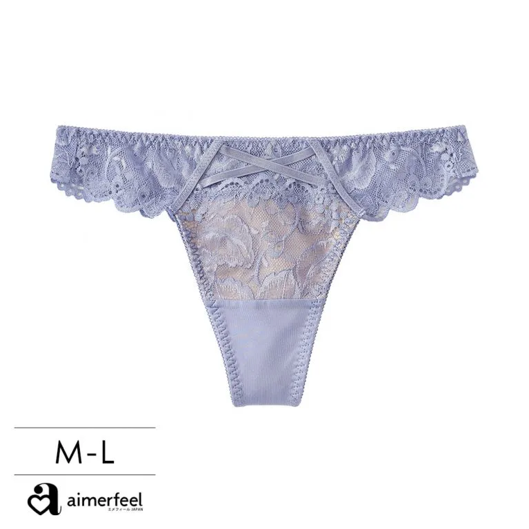 aimerfeel-彈性蕾絲三角內褲-藍灰色/珍珠藍-195321-SB 歷史價格詳細信息