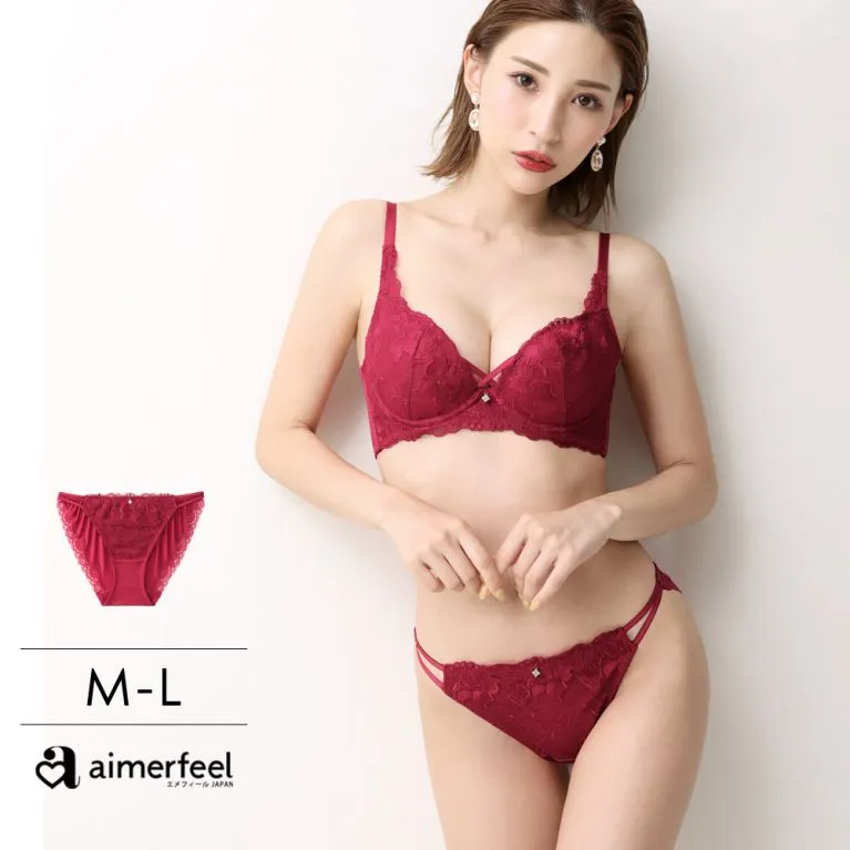 aimerfeel-全蕾絲三角內褲-酒紅色-1101321-BO 歷史價格詳細信息