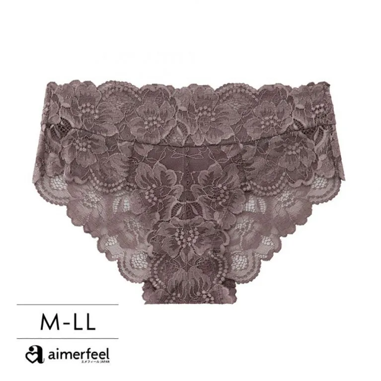 aimerfeel-蕾絲包覆全蕾絲三角內褲-黑色-603720-BL 歷史價格詳細信息