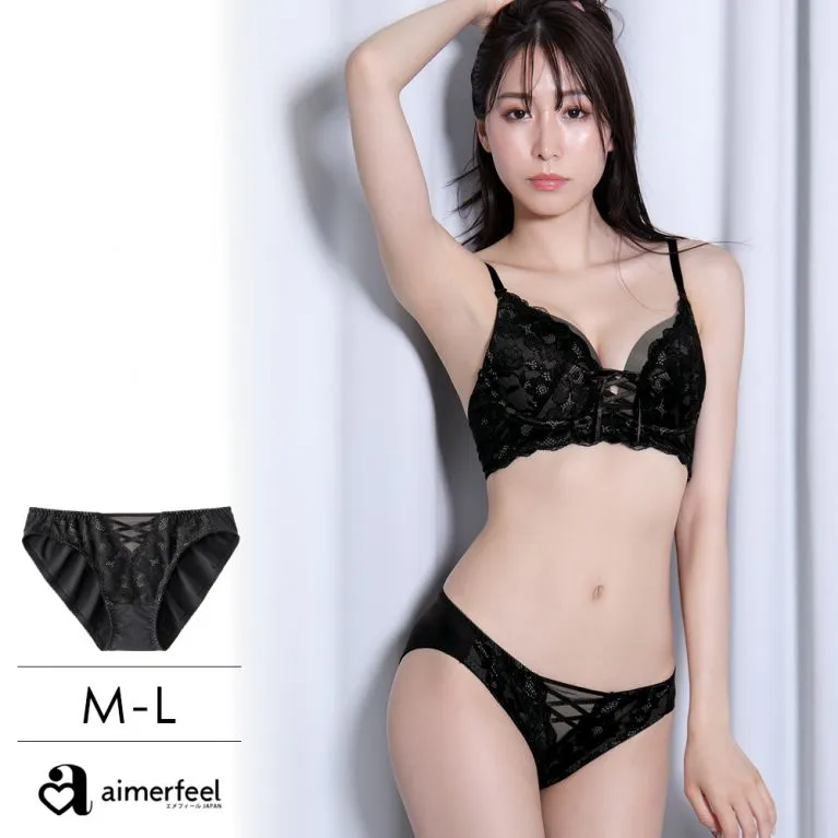 aimerfeel-緞帶俏麗三角褲-黑色-1700321-BL 歷史價格詳細信息