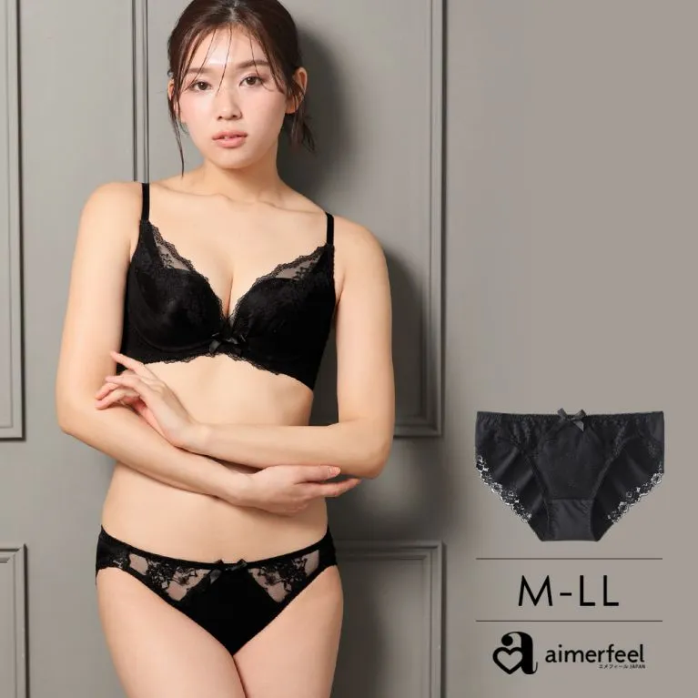 aimerfeel-全蕾絲三角內褲-黑色-1101321-BL 歷史價格詳細信息