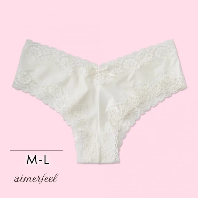 aimerfeel-側邊編織風三角內褲-白色-605821-W 歷史價格詳細信息