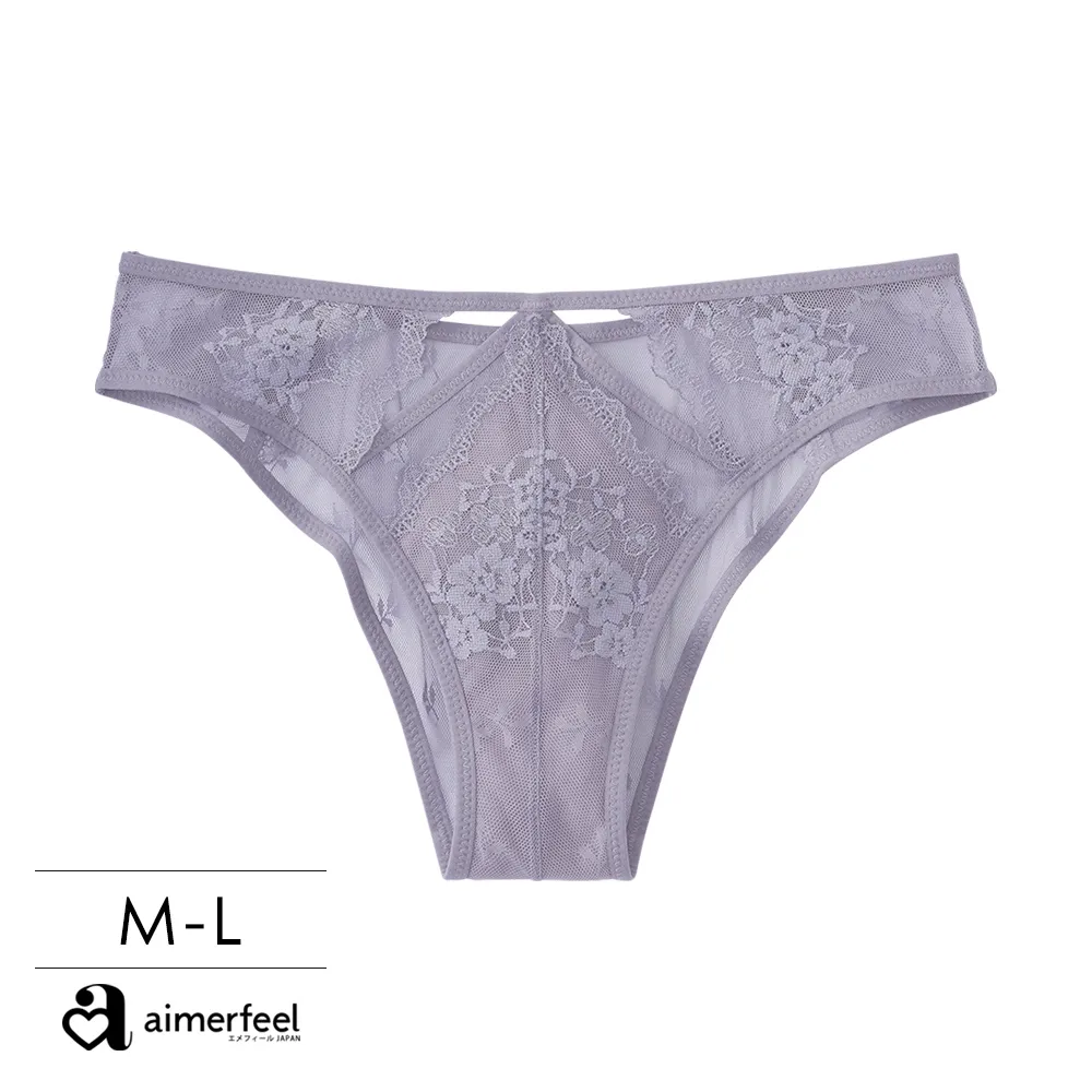 aimerfeel-拉提交叉蕾絲三角內褲-黑色-1650421-BL 歷史價格詳細信息