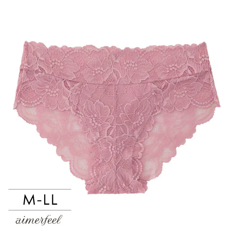 aimerfeel-蕾絲包覆全蕾絲三角內褲-黑色-603720-BL 歷史價格詳細信息