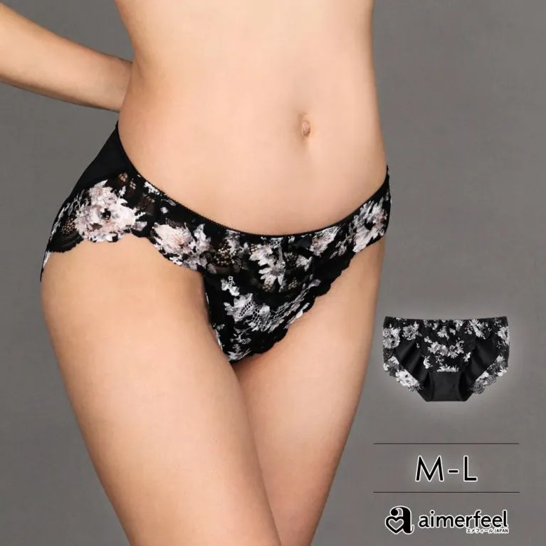aimerfeel-全蕾絲三角內褲-黑色-1101321-BL 歷史價格詳細信息
