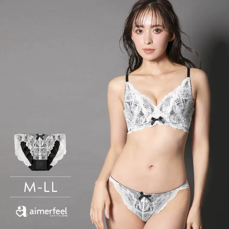 aimerfeel-交叉蕾絲全蕾絲半包臀內褲-黑色-603724-BL 歷史價格詳細信息