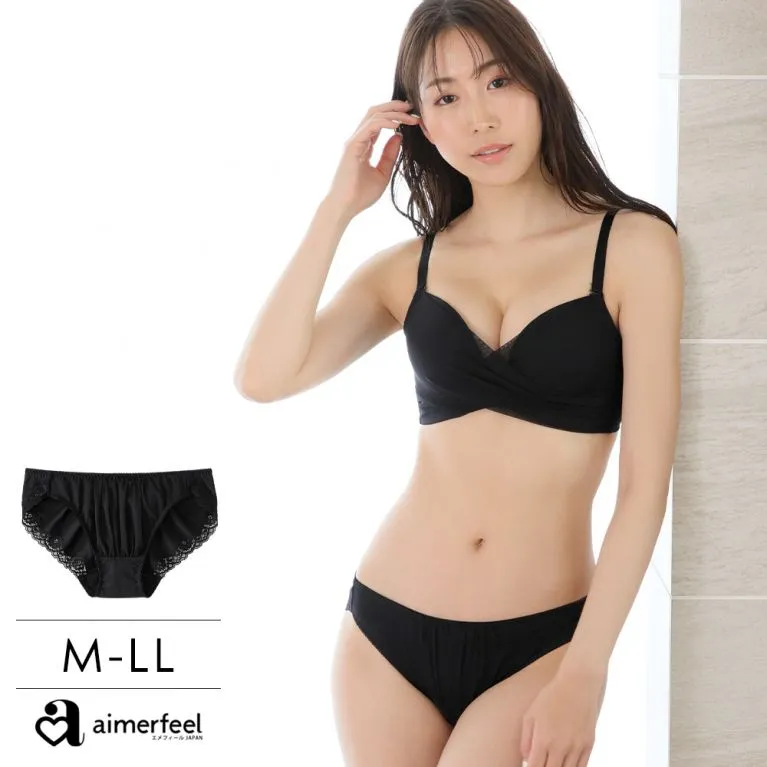 aimerfeel-薄紗線條前扣式內衣-黑色-1500213-BL 歷史價格詳細信息