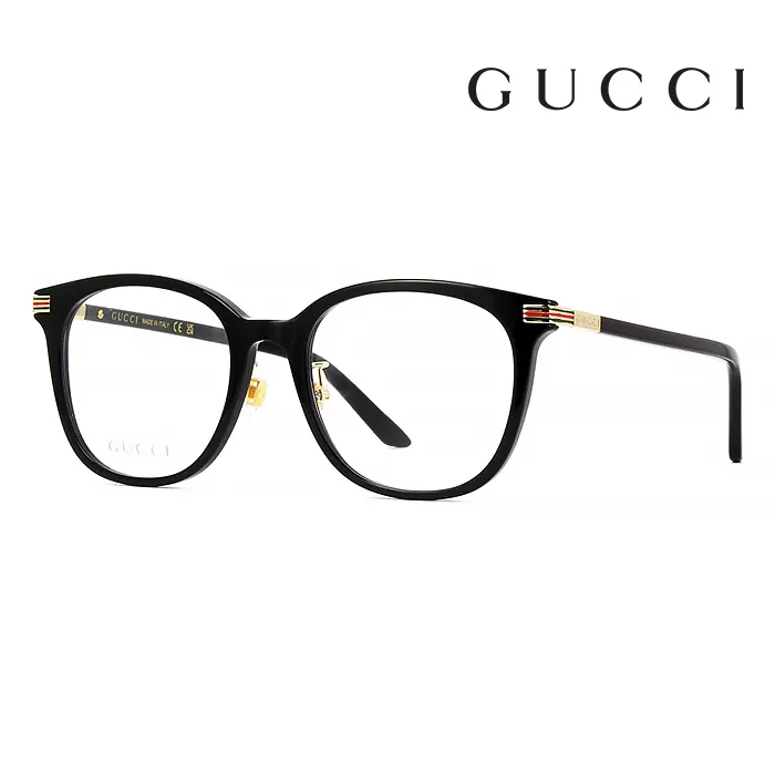 【Gucci】古馳 光學鏡框 GG1197OA 002 56mm 大鏡面 多邊形框眼鏡 LOGO鏡腳 奶茶色/金框 歷史價格詳細信息