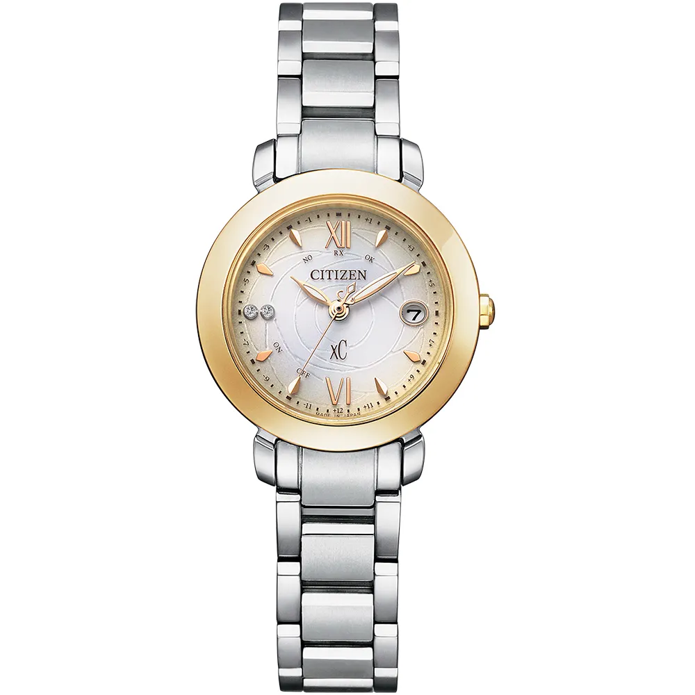 CITIZEN 星辰 xC 限量永恆韶光真鑽光動能日月顯示電波鈦金屬女錶-玫瑰金/29mm(EE1006-51W) 歷史價格詳細信息