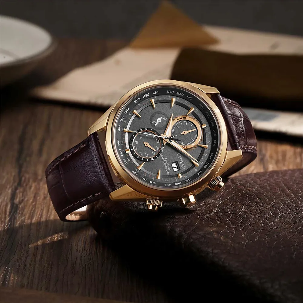 CITIZEN 星辰 光動能萬年曆抗磁電波錶/全黑/43mm/AT8265-81E 歷史價格詳細信息