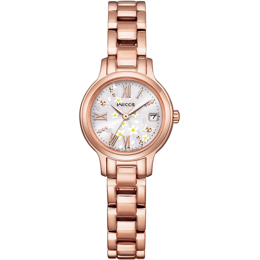 【CITIZEN 星辰】WICCA粉紅寶石的天使羅馬寶石女錶KP5-662-11 歷史價格詳細信息