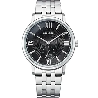 CITIZEN 星辰表 / BE9180-52E / 簡約時尚 礦石強化玻璃 日本機芯 不鏽鋼手錶 黑x銀 42mm 歷史價格詳細信息