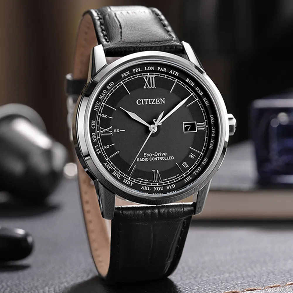 CITIZEN星辰GENTS光動能簡約時尚三眼計時腕錶-黑43mm(CA0615-59E) 歷史價格詳細信息