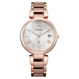 CITIZEN 光動能魅力四射時尚皮革腕錶-黑 歷史價格詳細信息