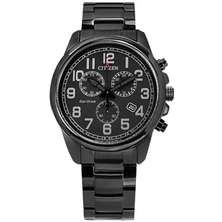 CITIZEN 光動能 三眼計時 日期 防水100米 小牛皮手錶 黑色 CA4215-21H 45mm 廠商直送 歷史價格詳細信息