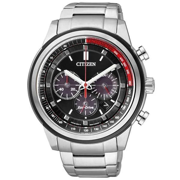 CITIZEN Eco-Drive 撼動自我光動能三眼計時腕錶-黑x銀 價格比較,價格查詢,歷史價格詳細信息