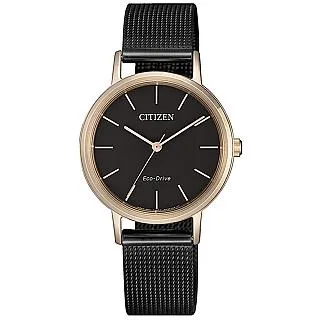 CITIZEN 星辰 光動能雅致米蘭帶女錶-玫瑰金框x黑/30mm EM0577-87E 歷史價格詳細信息