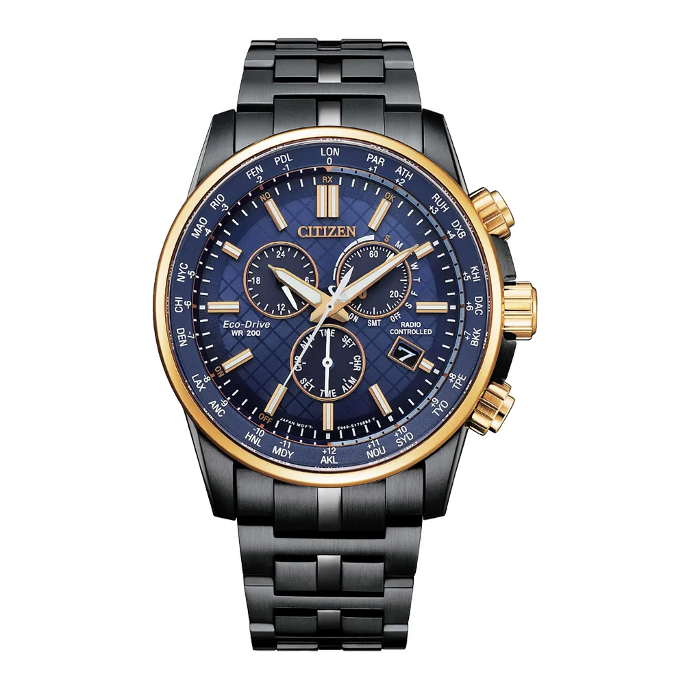 CITIZEN Eco-Drive 極限競速計時腕錶-黑 歷史價格詳細信息