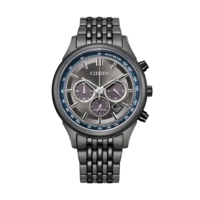 【CITIZEN】星辰 Chronograph 限定款 光動能 三眼計時 鋼錶帶男錶 CA4459-85L 藍/黑 41mm 歷史價格詳細信息