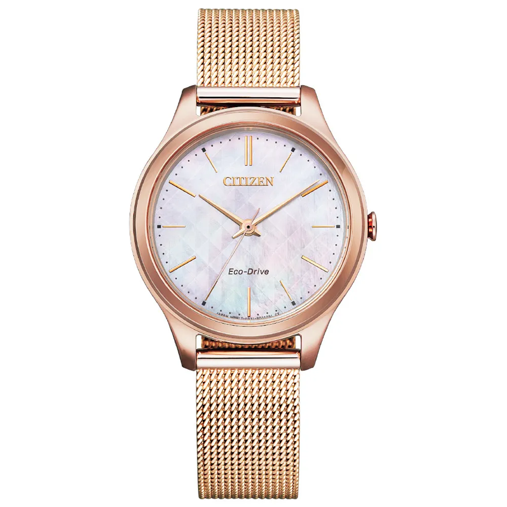 CITIZEN 星辰 光動能 魅力璀璨晶鑽時尚女錶-銀x粉/29.5mm(FE1140-51X) 歷史價格詳細信息