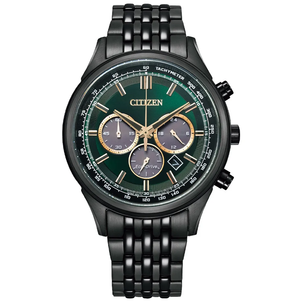 CITIZEN 星辰光動能 競速時尚三眼計時腕錶(黑/43mm) CA0615-59E 歷史價格詳細信息