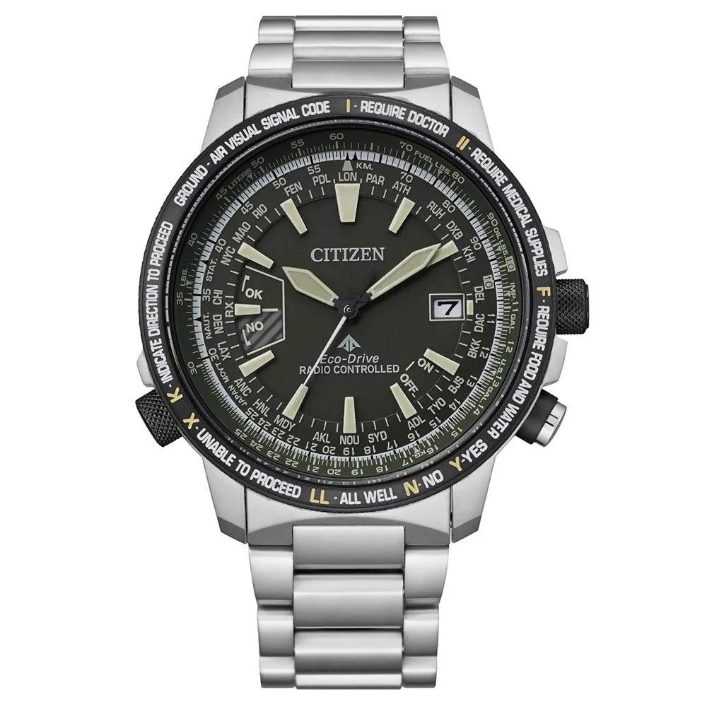 CITIZEN星辰 PROMASTER系列 光動能電波三眼腕錶 45.4mm/CB5925-82X 歷史價格詳細信息