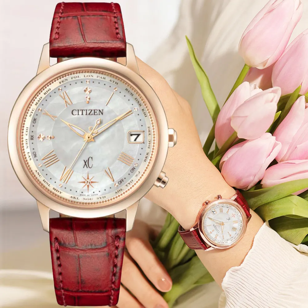 CITIZEN 星辰 XC 限量鈦金屬光動能電波女錶 ES9461-51W 歷史價格詳細信息