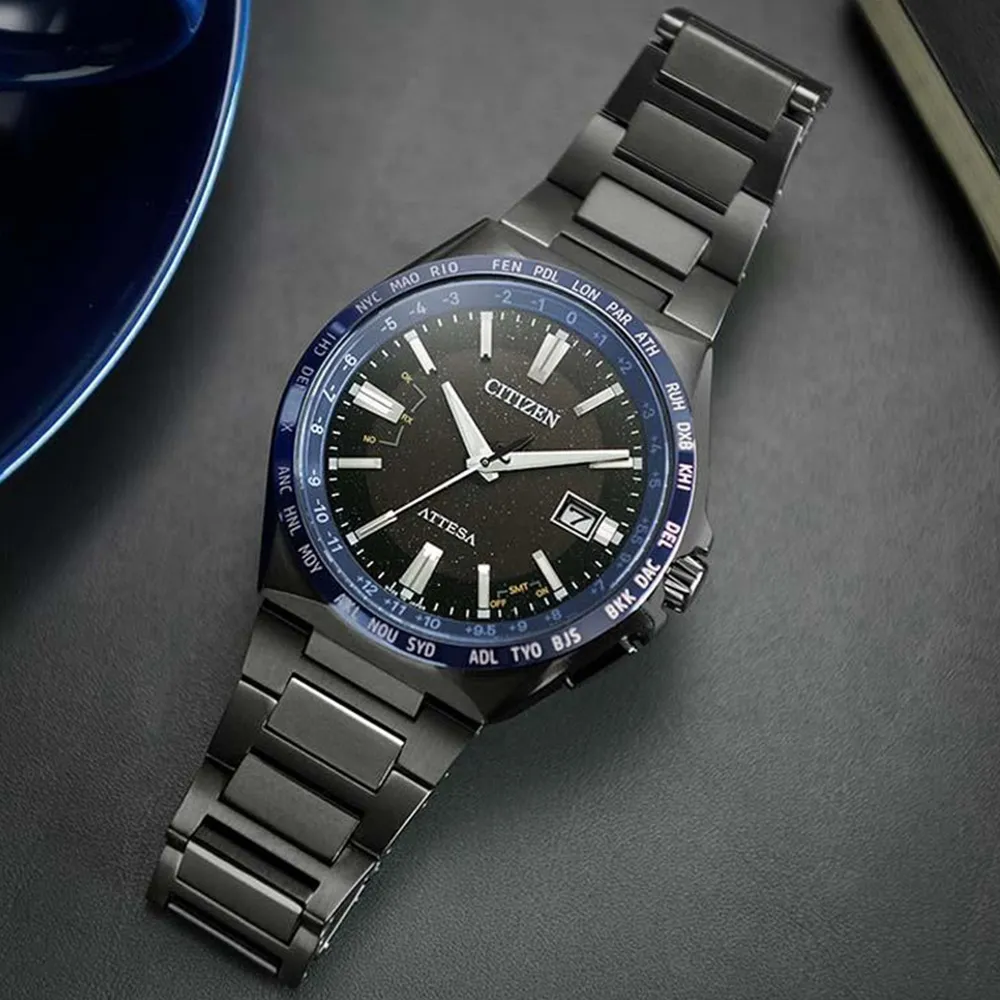 CITIZEN 星辰 光動能 湛藍黑潮流時尚男錶-藍x黑/41mm(AW1375-58L) 歷史價格詳細信息