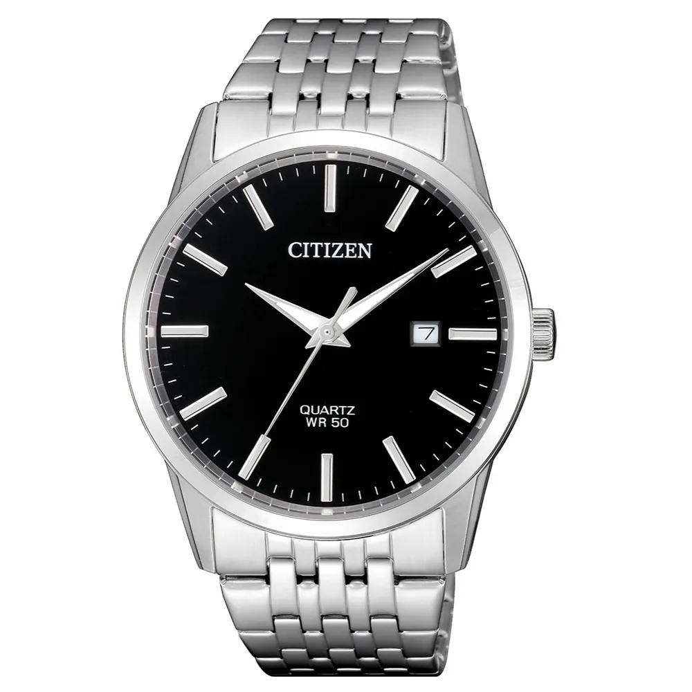 CITIZEN 星辰表 / BI5100-58E /礦石強化玻璃 日本機芯 日期 不鏽鋼手錶 黑色 41mm 歷史價格詳細信息