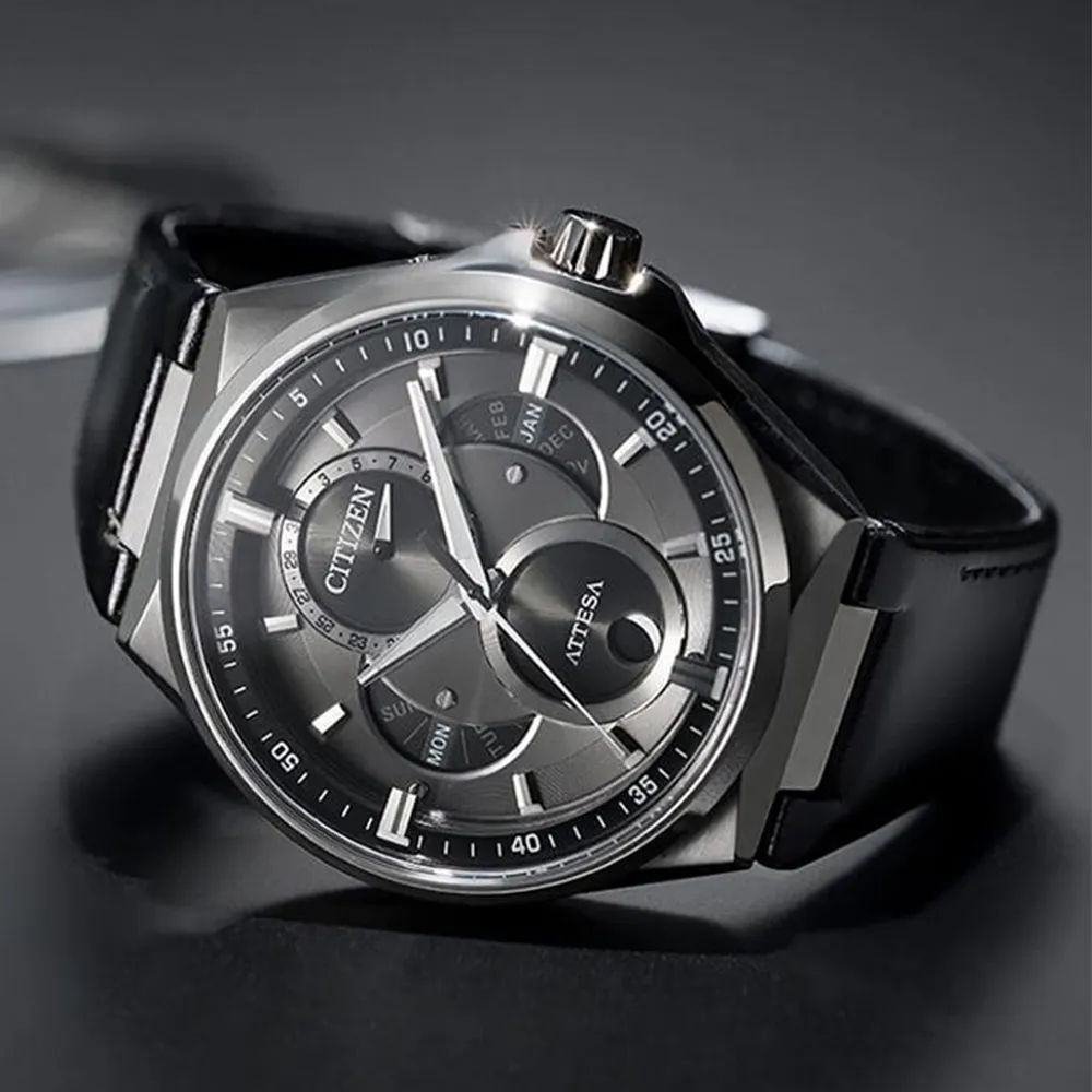 【CITIZEN 星辰】GENTS系列 光動能 月相盈虧顯示 時尚腕錶 雙12 優惠(AP1055-87L) 歷史價格詳細信息