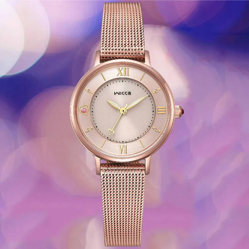 CITIZEN星辰 Wicca少女系台灣限定廣告款太陽能女錶KP2-647-71 /24mm 歷史價格詳細信息