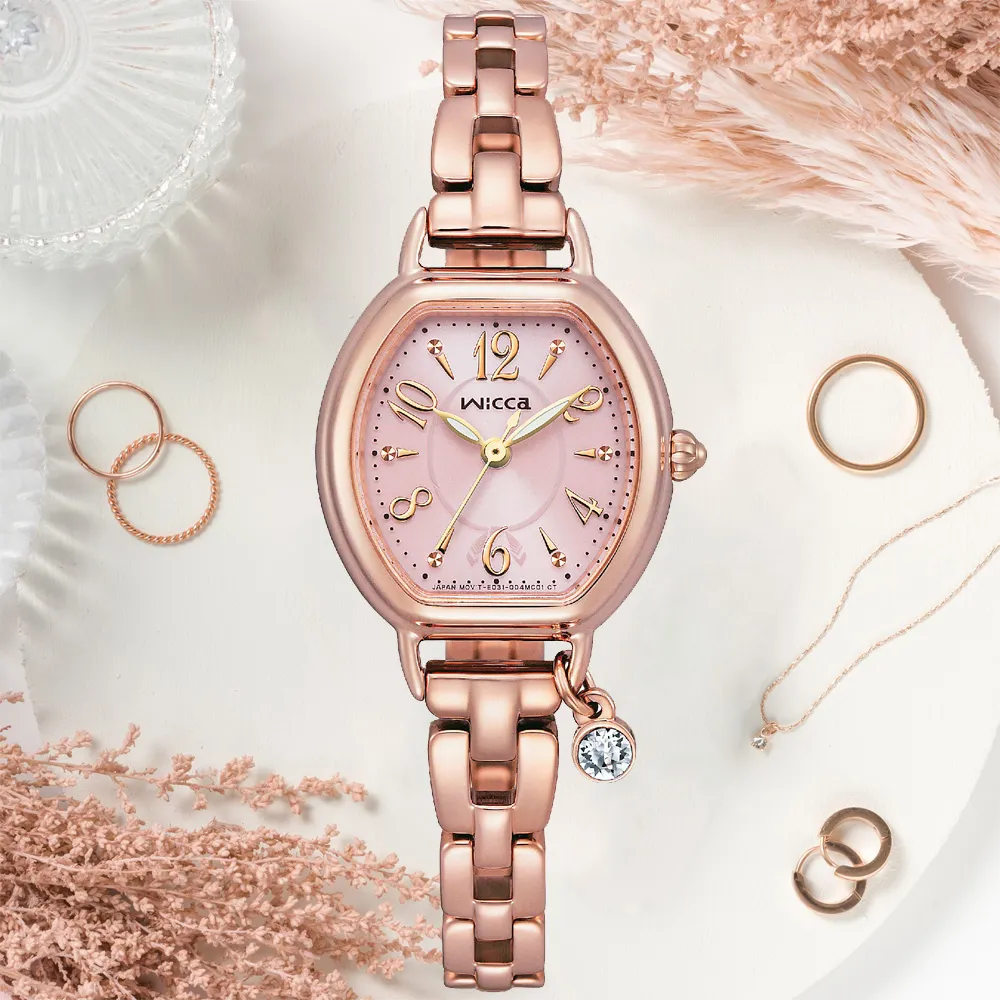 CITIZEN 星辰 Wicca 公主系列 夜空星河太陽能腕錶-30.2mm KP5-166-53 歷史價格詳細信息