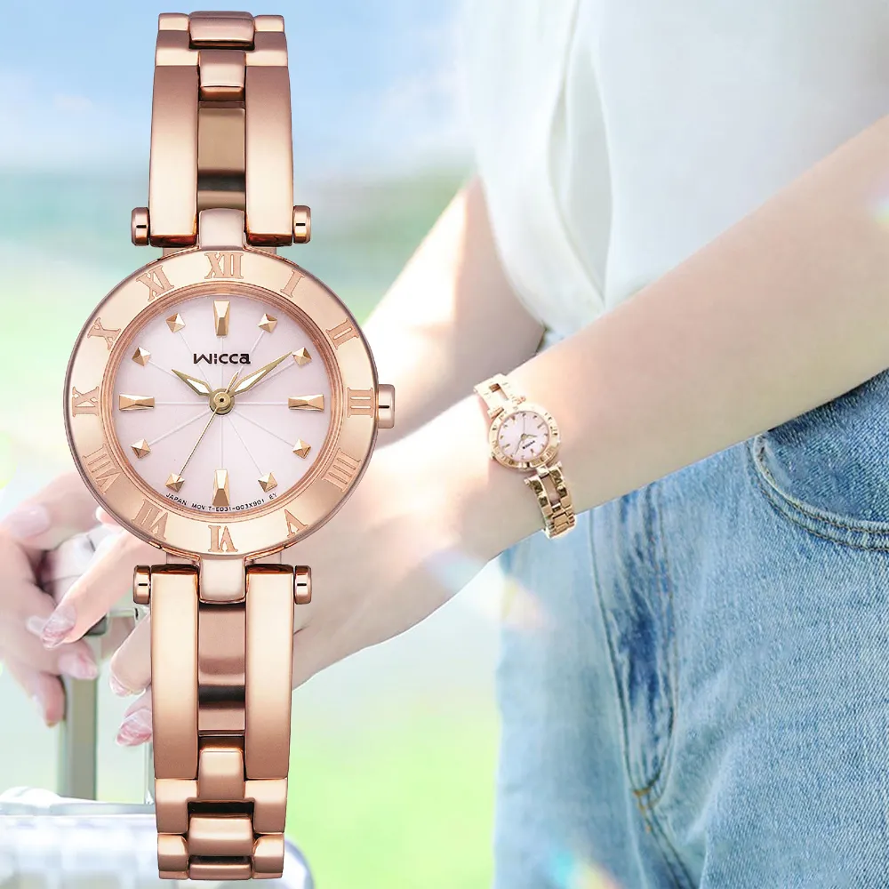 CITIZEN 星辰 Wicca 公主系列 夜空星河太陽能腕錶-30.2mm KP5-166-53 歷史價格詳細信息