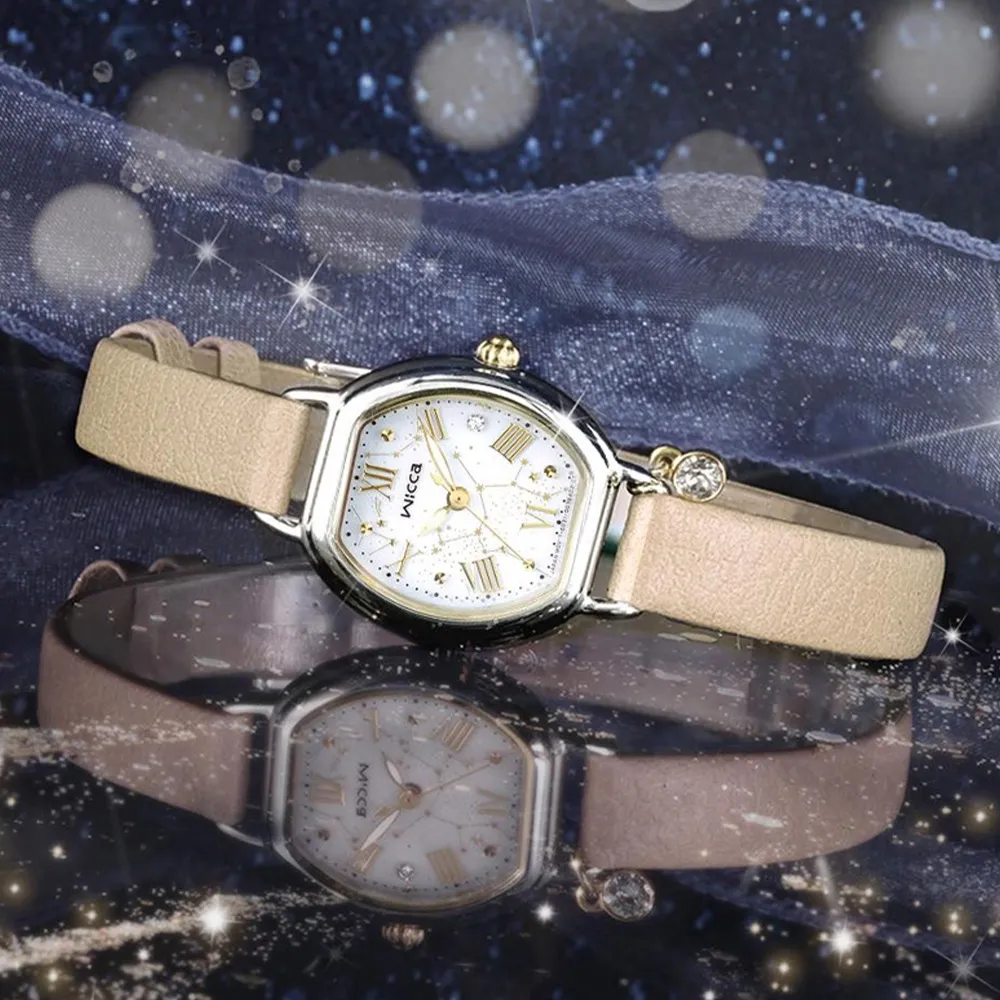 CITIZEN 星辰 Wicca 公主系列 夜空星河太陽能腕錶-30.2mm KP5-166-53 歷史價格詳細信息