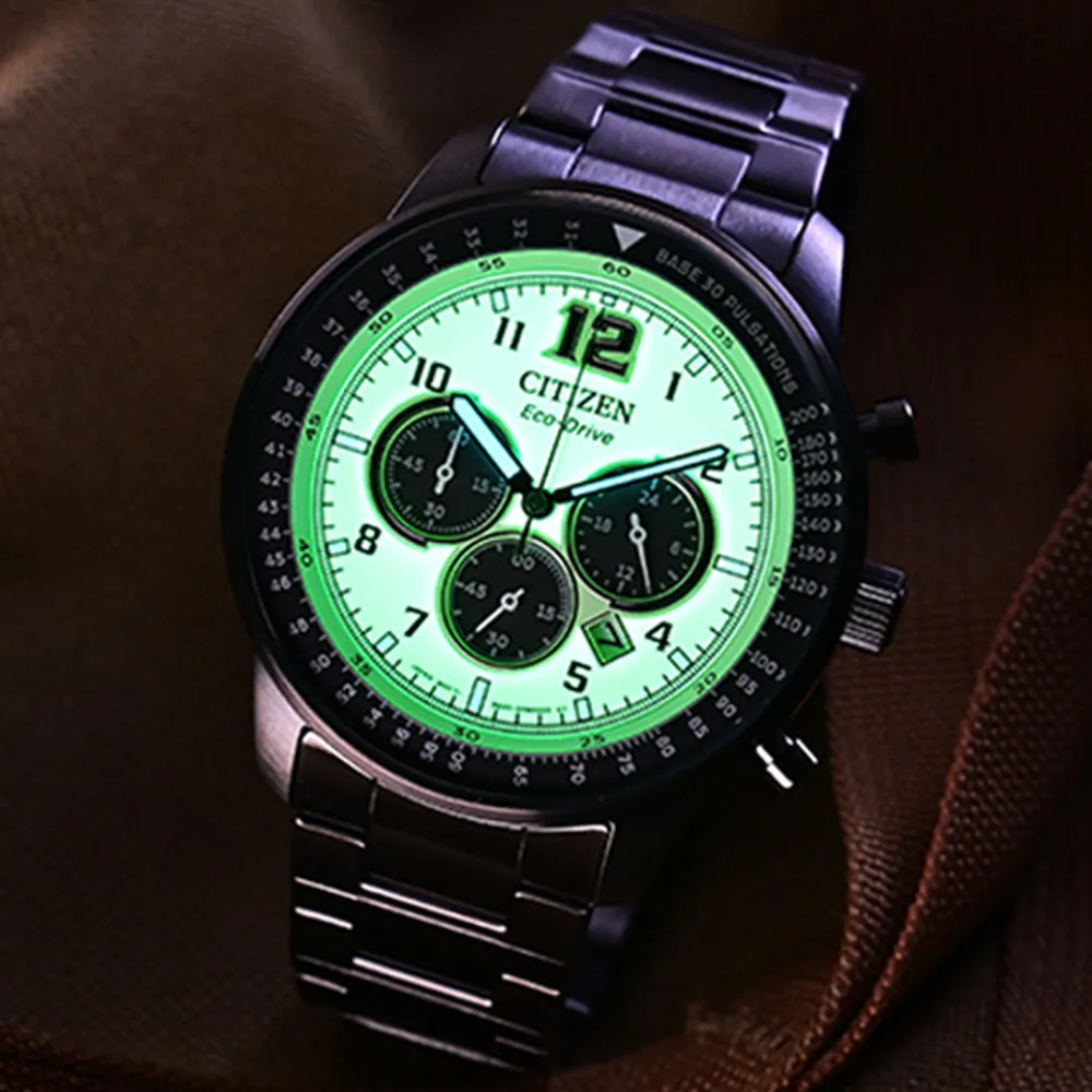 CITIZEN 星辰 Chronograph 計時系列 CA4507-84X 宇宙計型 熊貓 迪通拿款 光動能 日期 三眼 石英 手錶 歷史價格詳細信息