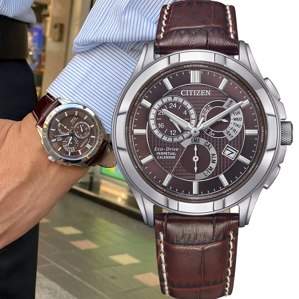 【CITIZEN】星辰 Eco-Drive 光動能 CA4417-85H 藍寶鏡面 鋼錶帶 三眼計時男錶 灰/黑 41.7mm 歷史價格詳細信息