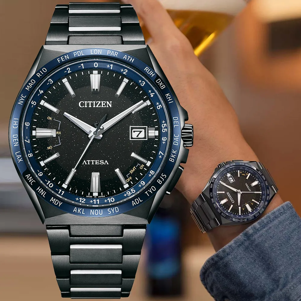 CITIZEN 星辰 光動能 湛藍黑潮流時尚男錶-藍x黑/41mm(AW1375-58L) 歷史價格詳細信息