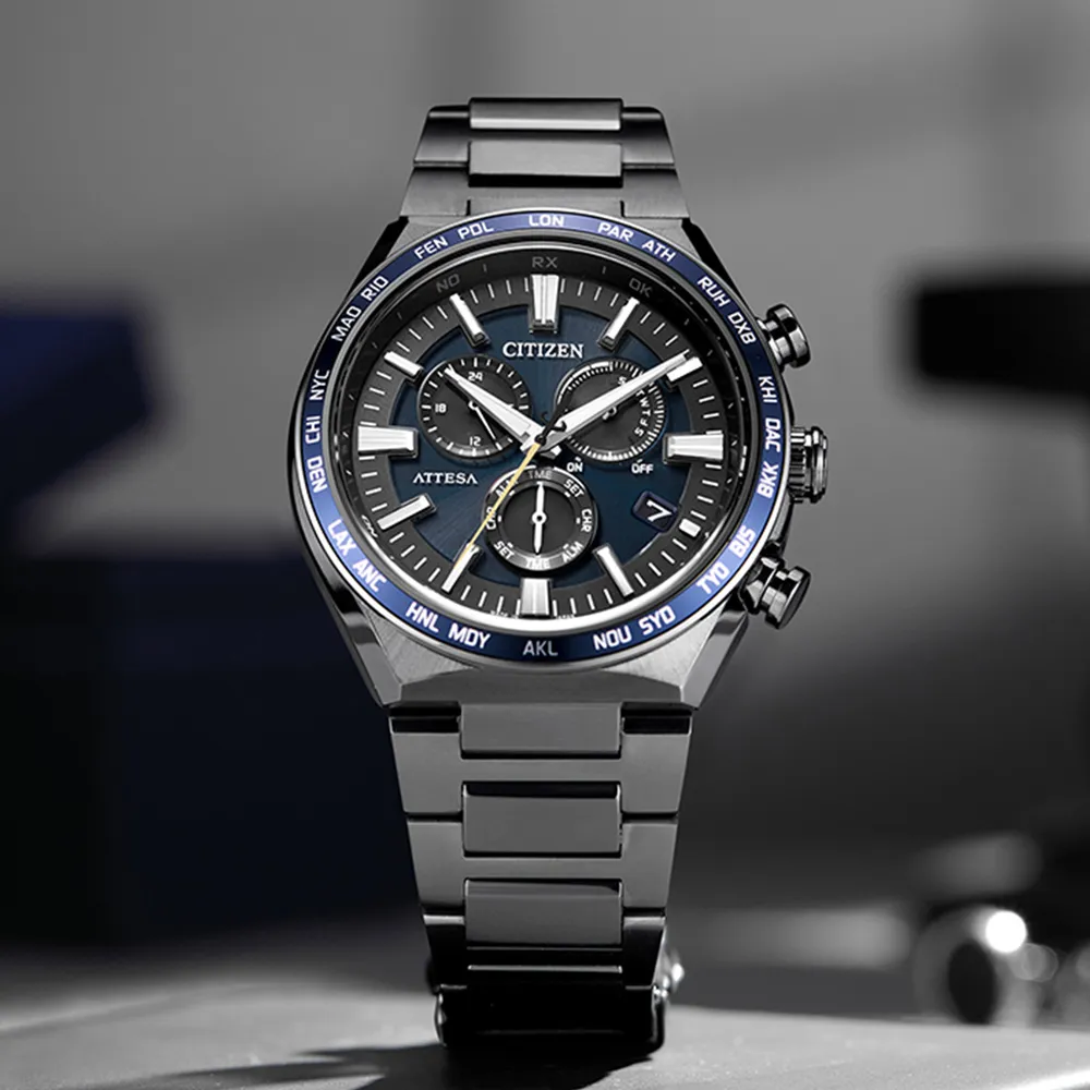 CITIZEN 星辰 ATTESA  GENT’S 月相電波鈦金屬腕錶-41.5mm/BY1004-17X 歷史價格詳細信息