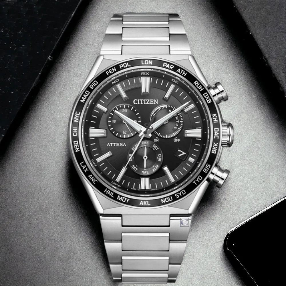 CITIZEN 星辰 ATTESA  GENT’S 月相電波鈦金屬腕錶-41.5mm/BY1004-17X 歷史價格詳細信息