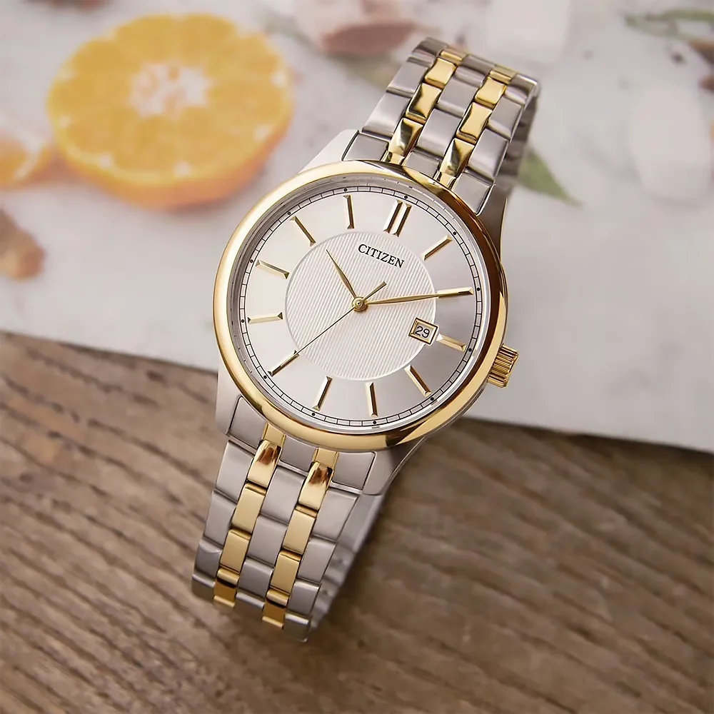 Citizen 星辰 BI1050-81A 紳士雅致 商務都會優雅條紋簡約 無字夜光日期顯示 不鏽鋼中性 手錶 歷史價格詳細信息