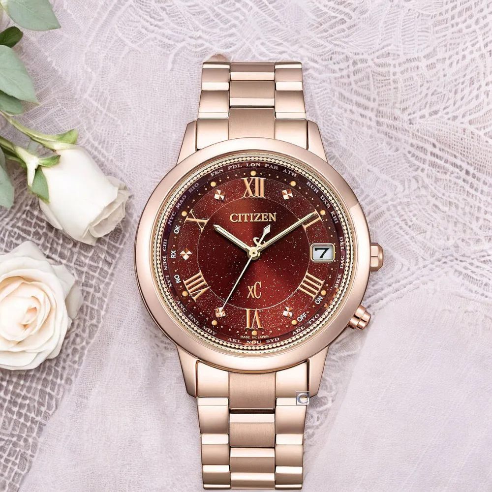 CITIZEN 星辰 xC 廣告限定款五局電波時尚錶-CB1132-51W 歷史價格詳細信息